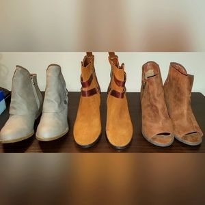 WOMEN'S LEATHER BOOT LOT SIZE 10